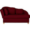 LIEGE in Chenille, Flachgewebe Bordeaux  - Bordeaux, Lifestyle, Holz/Textil (85/97/180cm) - Novel