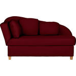 LIEGE  in Chenille, Flachgewebe Bordeaux  - Bordeaux, LIFESTYLE, Holz/Textil (85/97/180cm) - Novel