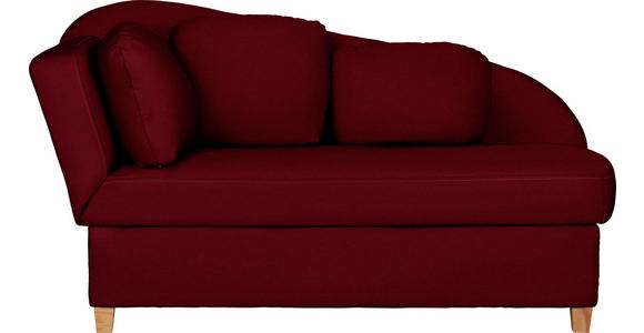 LIEGE  in Chenille, Flachgewebe Bordeaux  - Bordeaux, LIFESTYLE, Holz/Textil (85/97/180cm) - Novel