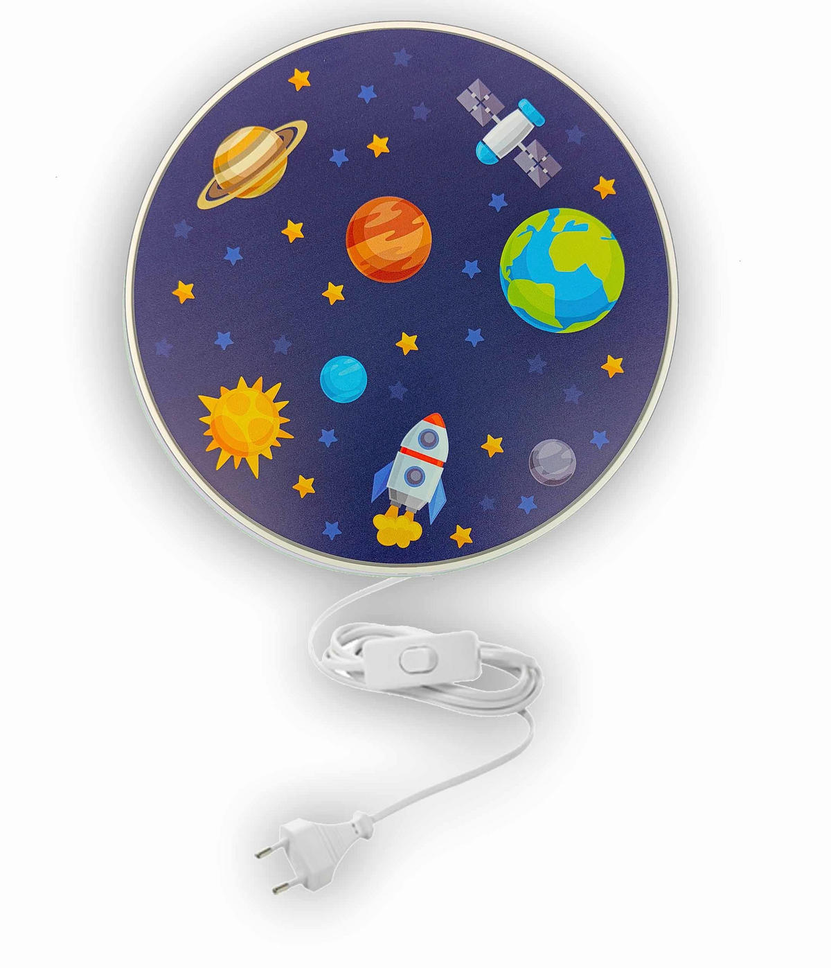 KINDERWANDLEUCHTE 25/25/8 cm   - Weiß, Basics, Kunststoff (25/25/8cm)