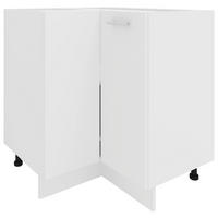 ECKUNTERSCHRANK 76/82/76 cm  in Weiß  - Weiß, KONVENTIONELL, Holzwerkstoff/Metall (76/82/76cm) - MID.YOU