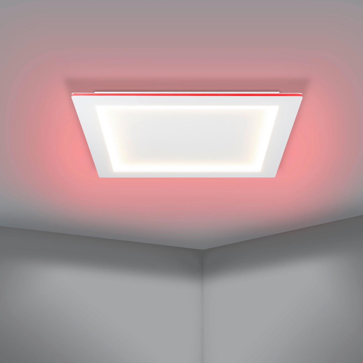 LED-DECKENLEUCHTE 35,5 W     - Weiss, Basics, Kunststoff/Metall (59,5/59,5cm) - Eglo