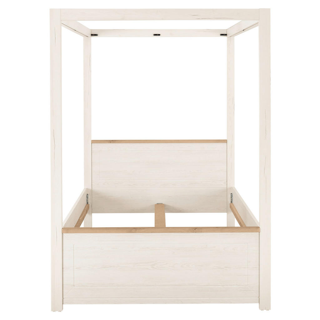 Thumbnail - SetOne by Musterring Himmelbett, Weiß, Eiche Artisan, 140x200 cm, in verschiedenen Größen erhältlich, Schlafzimmer, Bett...