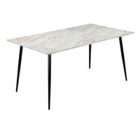 ESSTISCH 120/80/76 cm Nachbildung  Metall, Holzwerkstoff gastro- und objekttauglich rechteckig Schwarz  - Schwarz, MODERN, Holzwerkstoff/Metall (120/80/76cm) - MID.YOU