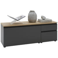 LOWBOARD  in 135/46/41 cm  - Eichefarben/Anthrazit, Design, Holzwerkstoff/Kunststoff (135/46/41cm) - Dieter Knoll