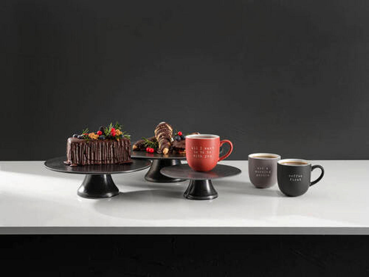 KAFFEEBECHER hey!    - Schwarz, Basics, Keramik (350ml) - ASA