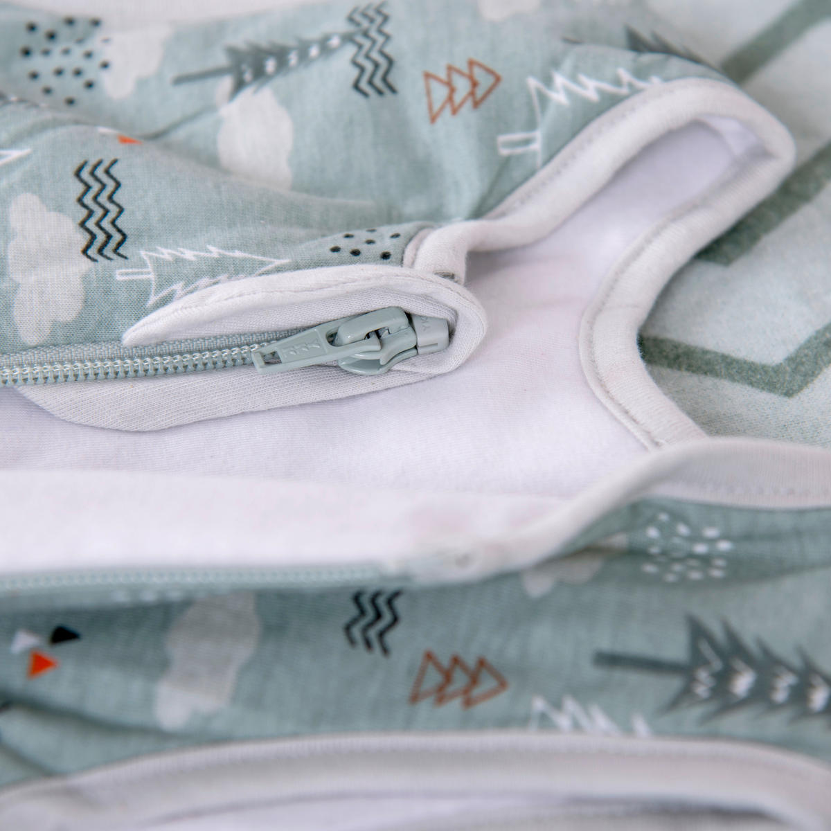 BABYSCHLAFSACK NORDIC FOREST  90/45 cm     - Salbeigrün, Basics, Textil (90/45cm) - Herding