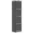 SEITENSCHRANK 20/80,8/15 cm - Schwarz, Design, Glas/Holzwerkstoff (20/80,8/15cm) - Novel SEITENSCHRANK 20/80,8/15 cm - Schwarz, Design, Glas/Holzwerkstoff (20/80,8/15cm) - Novel