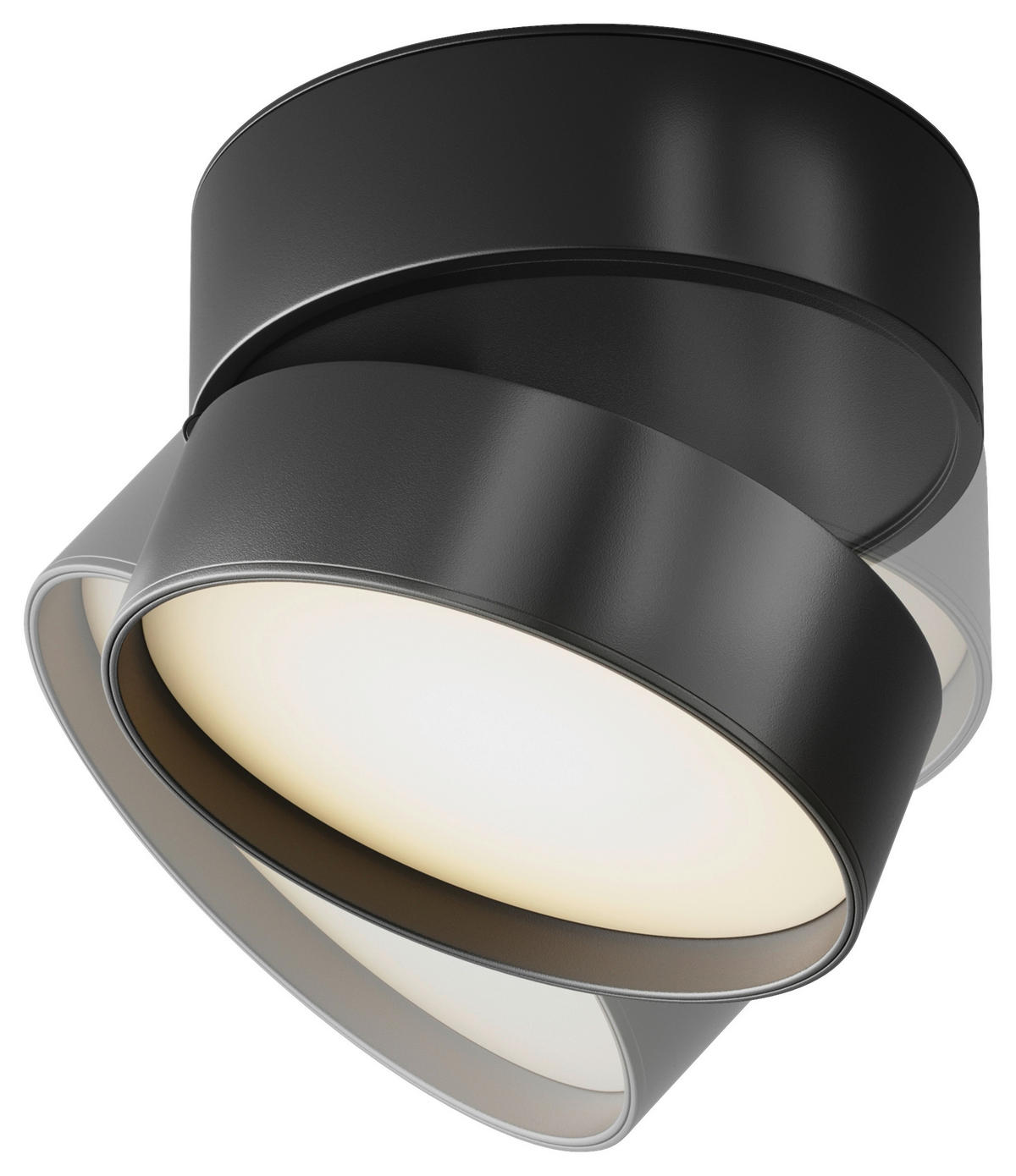 DECKENLEUCHTE  12/8,2 cm    - Schwarz, Basics, Metall (12/8,2cm) - MAYTONI