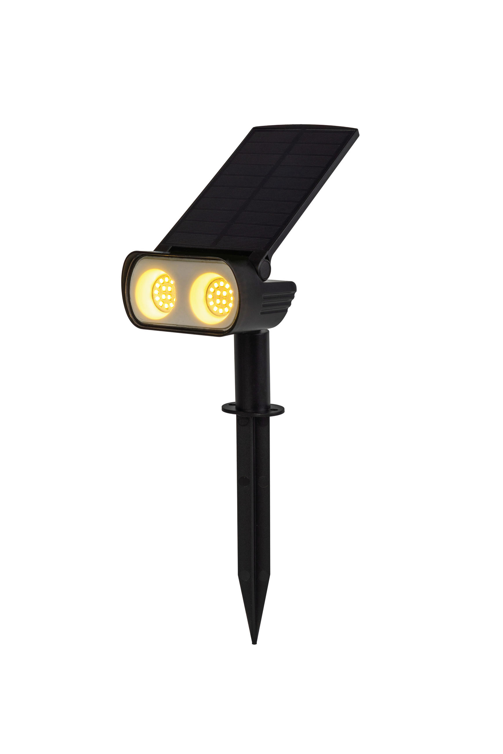 Ambia Garden Solarleuchte Spotlight Schwarz 9.5x28.5x19 cm