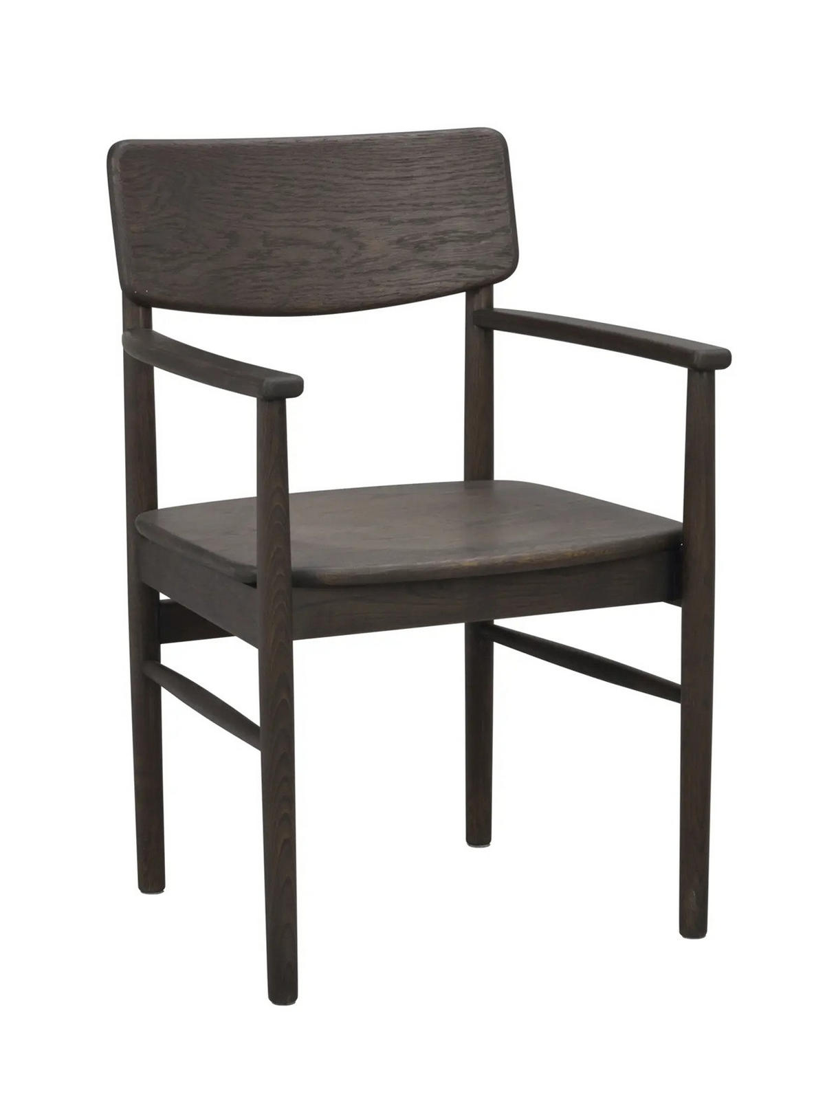 STOL MED ARMSTÖD     - brun, Klassisk, trä (56/86/52cm) - Rowico