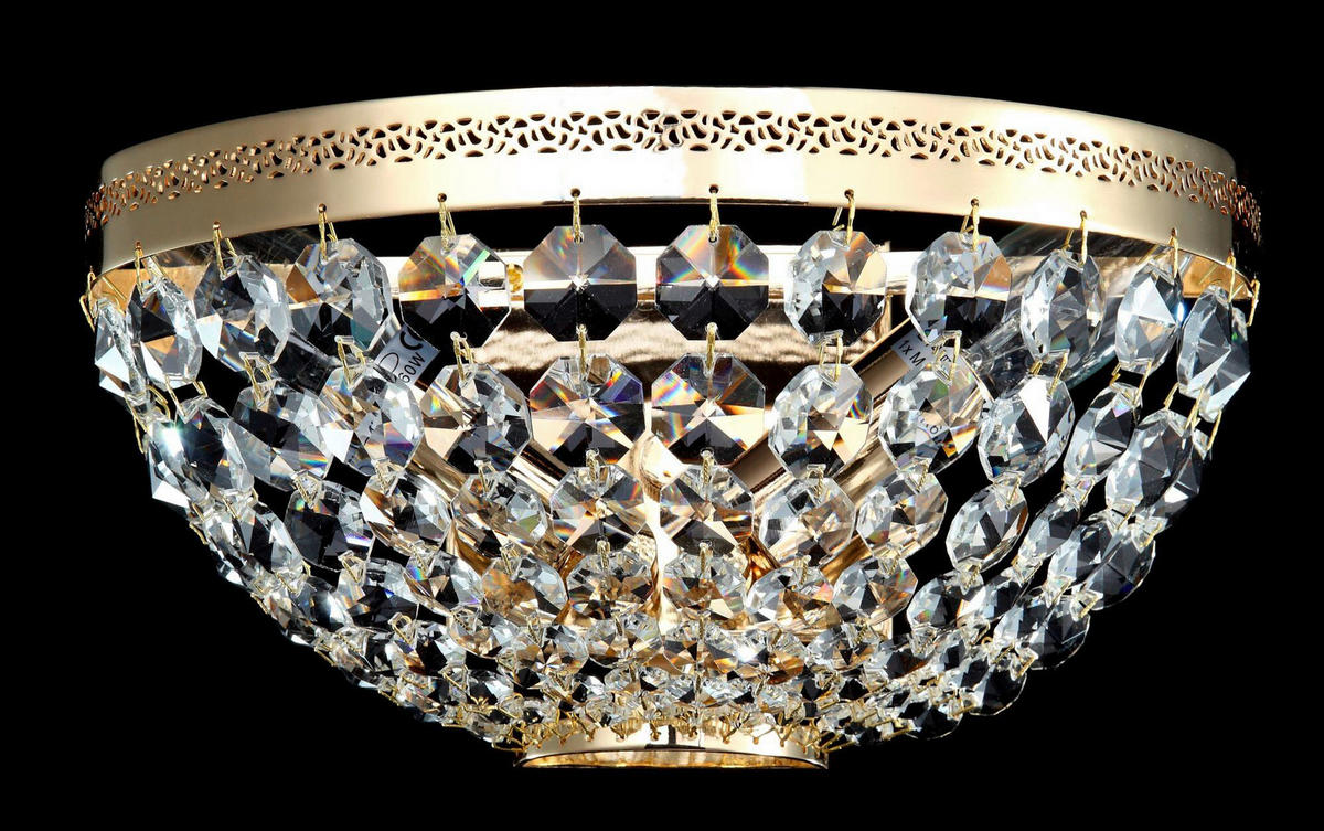 WANDLEUCHTE - Goldfarben, Trend, Metall (12,8/25/13cm) - MAYTONI