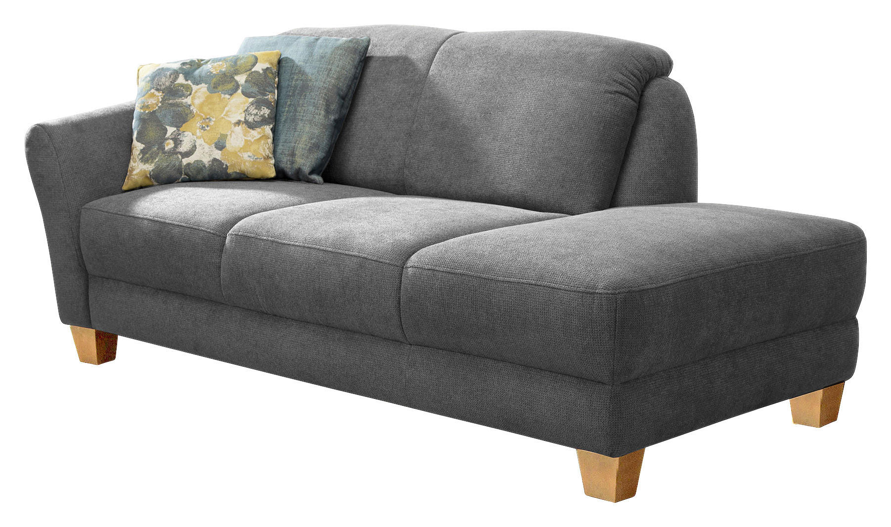 Thumbnail - Sit & More Récamiere, Grau, Textil, Buche, 194x84x91 cm, Goldenes M, Oeko-Tex® Standard 100, Made in Europe, DGM-Klimapa...