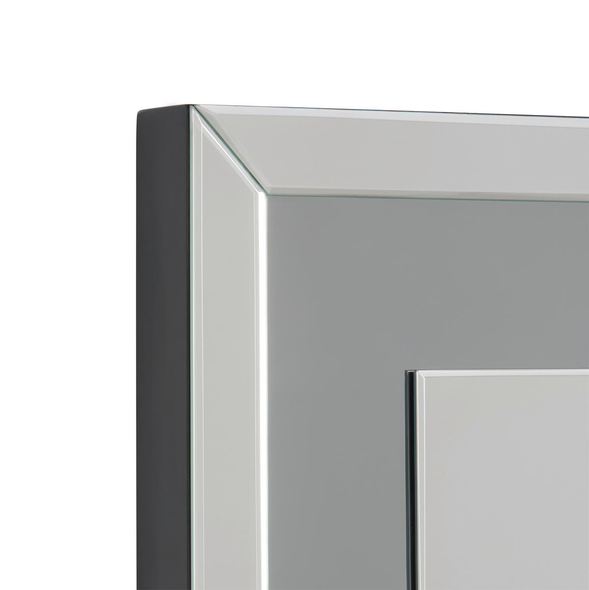 FALI TÜKÖR 90/60/5,3 cm    - ezüstszínű, Design, faalapú anyag/Üveg (90/60/5,3cm) - Xora