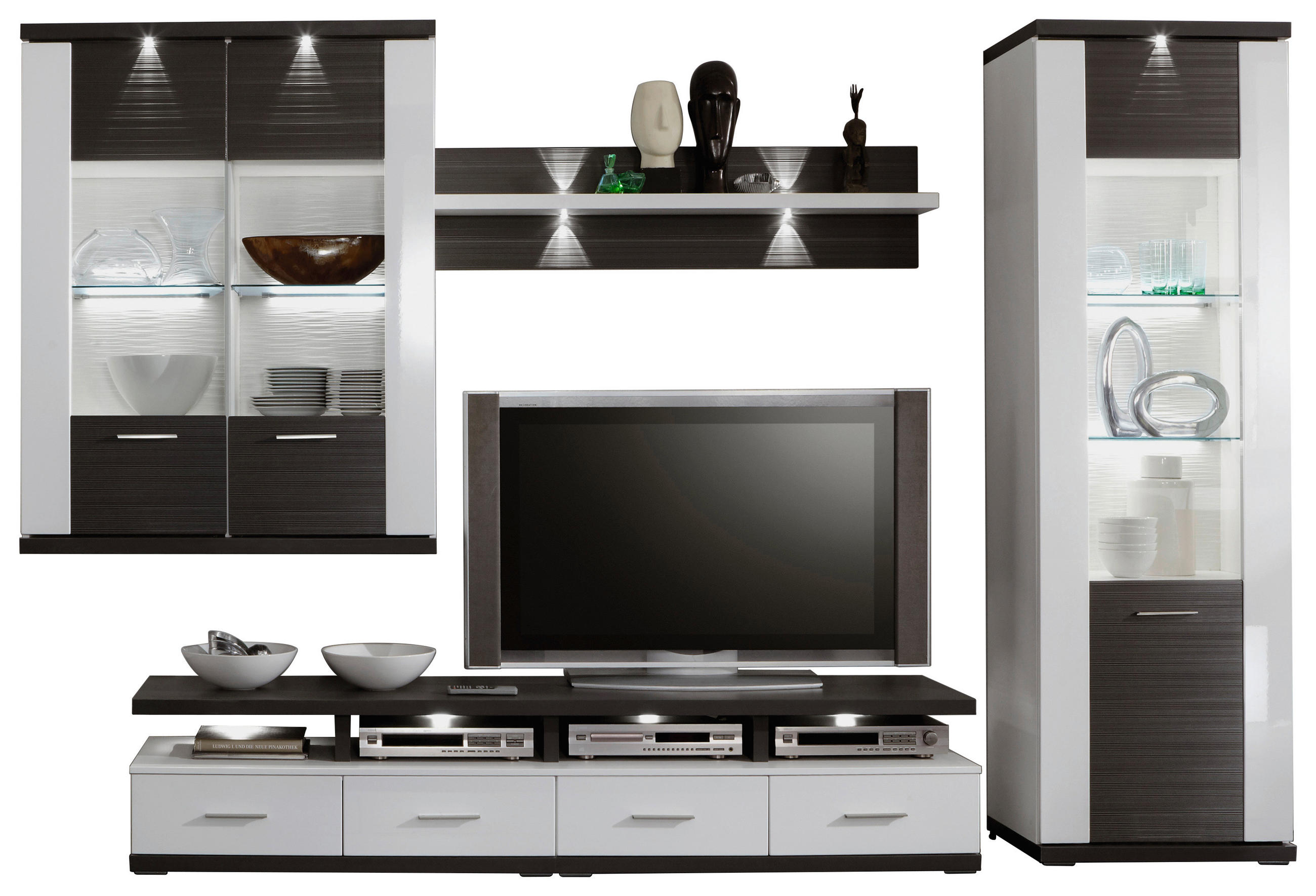 REGAL ZA DNEVNI BORAVAK - Design (322,70/206,60/50cm) - Xora