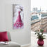 ÖLGEMÄLDE - Violett/Weiß, LIFESTYLE, Holz/Textil (50/100cm) - Monee