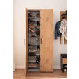 GARDEROBE 6-teilig  in 300/200/38 cm  - Eichefarben/Anthrazit, KONVENTIONELL, Holzwerkstoff (300/200/38cm) - Moderano