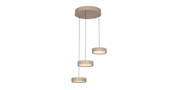 LED-HÄNGELEUCHTE 46.5/180 cm  - Sandfarben, Design, Metall (46.5/180cm) - Dieter Knoll