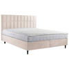 BOXBETT 180/200 cm  in Creme  - Creme/Schwarz, KONVENTIONELL, Holz/Textil (180/200cm) - Boxxx