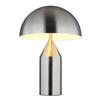TISCHLEUCHTE - Weiss/Nickelfarben, Design, Metall (28/39cm) - Globo
