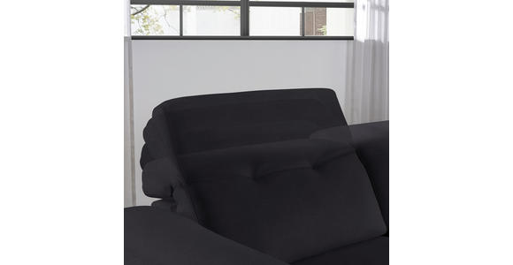 ECKSOFA in Echtleder Dunkelbraun 305/163 cm - Eichefarben/Dunkelbraun, Design, Leder/Holz (305/163cm) - Novel