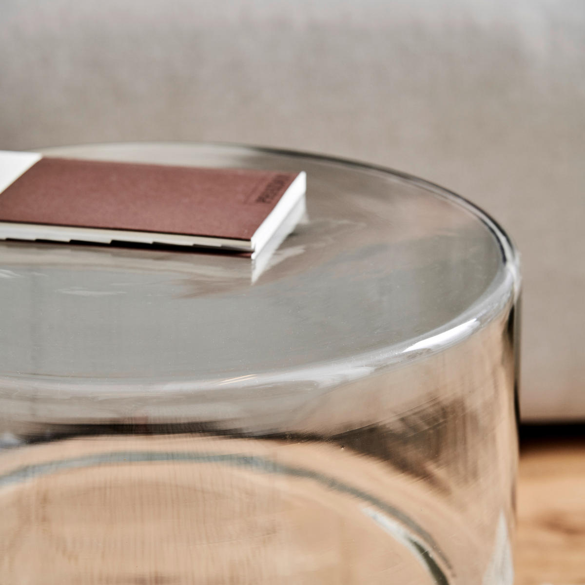 BEISTELLTISCH 35/35/40 cm Klar rund  - Klar, Basics, Glas (35/35/40cm) - MID.YOU