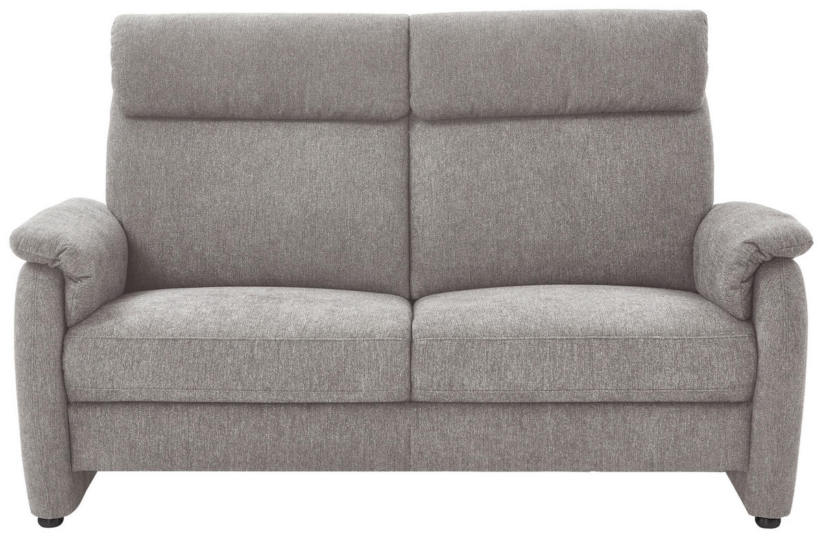 2,5-SITZER in Flachgewebe Greige  - Greige/Schwarz, Konventionell, Textil/Metall (178/107/97cm) - Pure Home Comfort