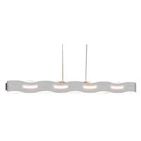 LED-HÄNGELEUCHTE 100/120/7 cm  - Nickelfarben, Design, Metall (100/120/7cm)