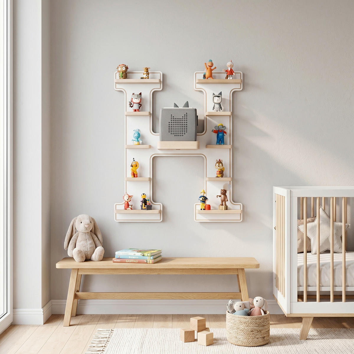 KINDERREGAL  - Weiss, Modern, Holzwerkstoff (46/54/19cm) - Livetastic