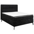 BOXSPRINGBETT 140/200 cm  in Schwarz  - Schwarz, Design, Textil/Metall (140/200cm) - Esposa