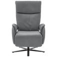 RELAXSESSEL in Textil Grau  - Schwarz/Grau, Design, Textil/Metall (70/117/85cm) - Dieter Knoll