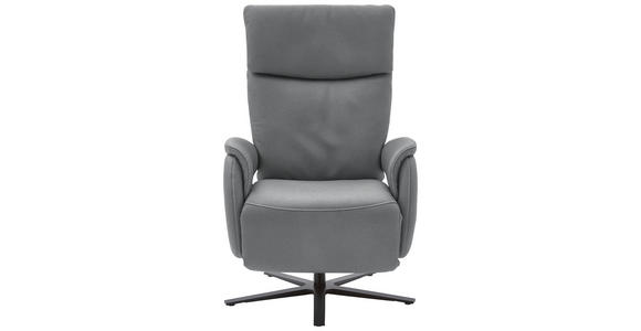 RELAXSESSEL in Textil Grau - Schwarz/Grau, Design, Textil/Metall (70/117/85cm) - Dieter Knoll