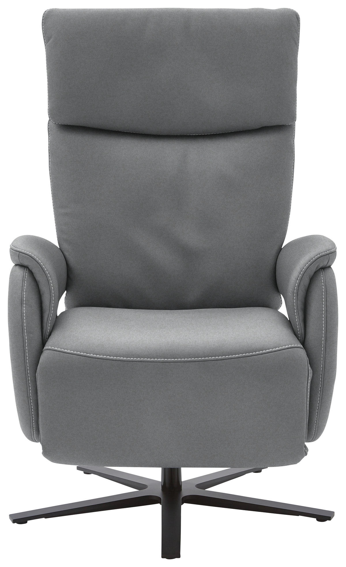 RELAXSESSEL in Textil Grau  - Schwarz/Grau, Design, Textil/Metall (70/117/85cm) - Dieter Knoll