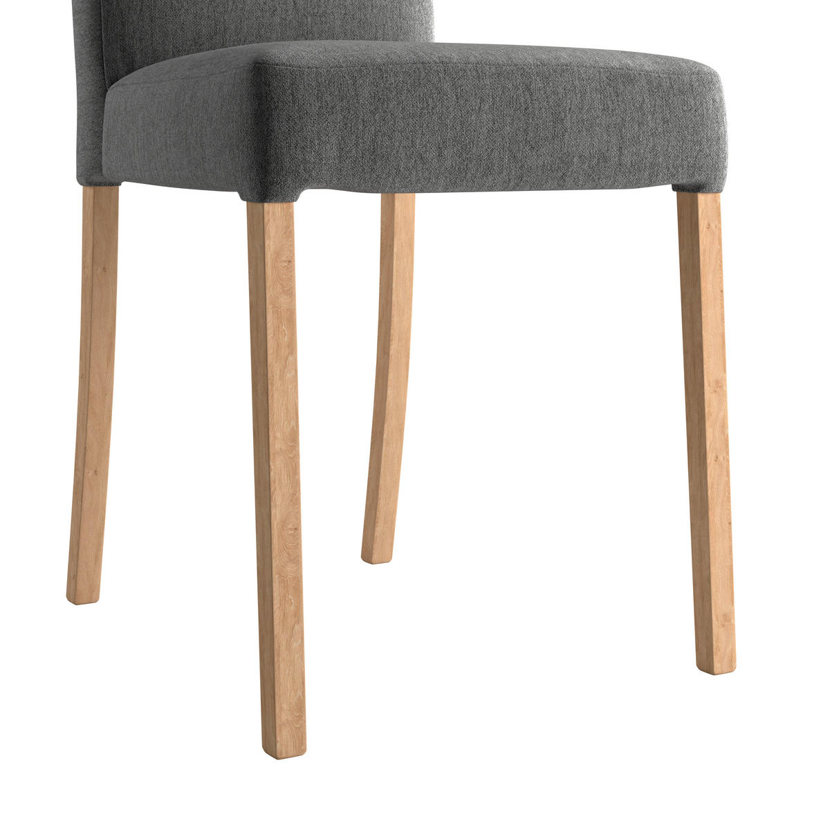 STUHL - Eichefarben/Anthrazit, KONVENTIONELL, Holz/Textil (43/91/58cm)