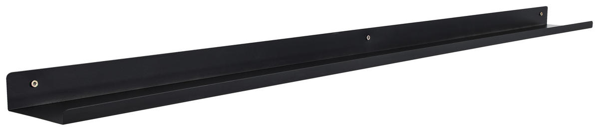 WANDREGAL 120/4/10 cm  - Schwarz, Basics, Metall (120/4/10cm) - Xora