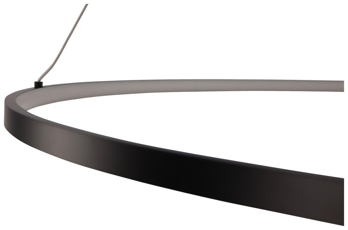 HÄNGLAMPA 100/6/100 cm  - svart, Basics, metall (100/6/100cm) - P & B