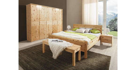 DREHTÜRENSCHRANK  in Zirbelkieferfarben  - Zirbelkieferfarben, Natur, Holz (253,8/220,2/64,5cm) - Linea Natura