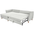 ECKSOFA in Webstoff Creme  - Eichefarben/Creme, KONVENTIONELL, Holz/Textil (284/162cm) - Carryhome