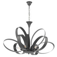 KRONLEUCHTER 75/115 cm   - Grau, Design, Metall (75/115cm)