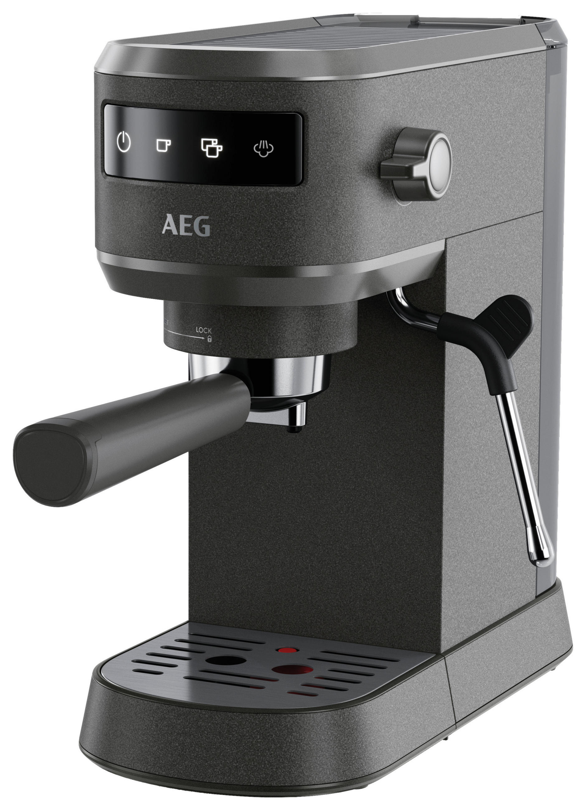 ESPRESSOMASCHINE  - Schwarz, Basics, Kunststoff/Metall (14,7/30,4/41,2cm) - AEG