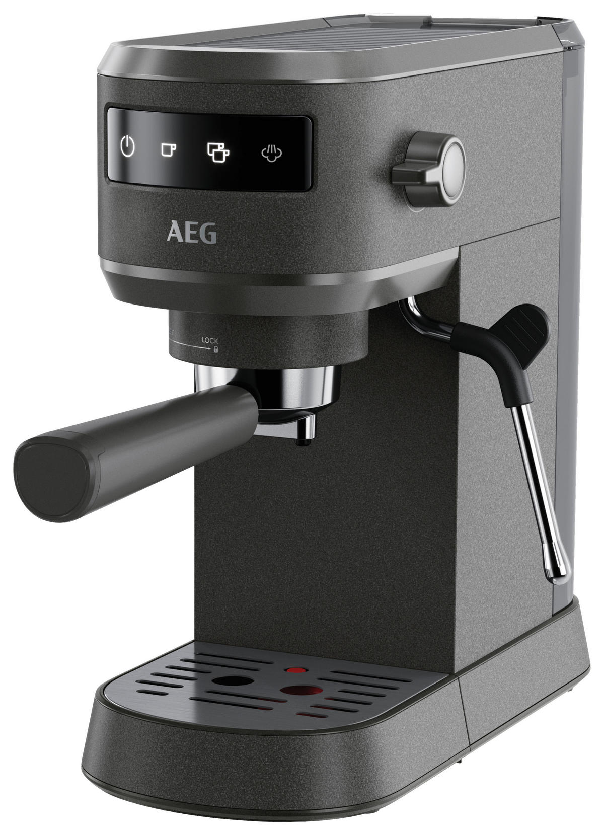 ESPRESSOMASCHINE  - Schwarz, Basics, Kunststoff/Metall (14,7/30,4/41,2cm) - AEG