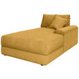BIGSOFA Cord Senfgelb  - Senfgelb/Schwarz, MODERN, Kunststoff/Textil (117/93/190cm) - Carryhome