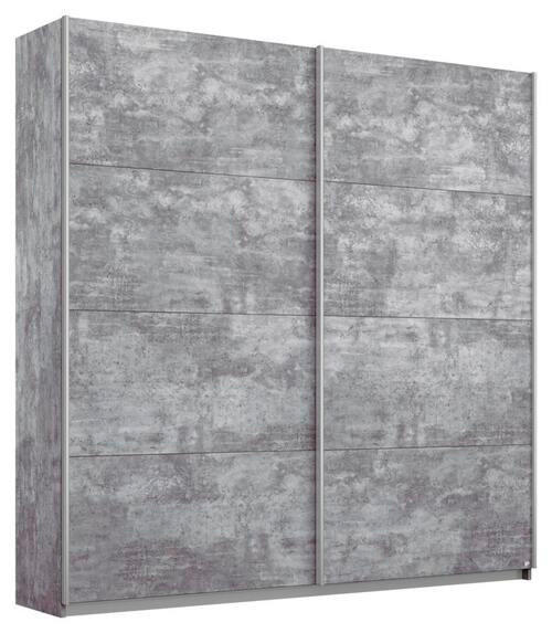 SCHWEBETÜRENSCHRANK 181/210/62 cm 2-türig Grau  - Alufarben/Grau, MODERN, Holzwerkstoff/Metall (181/210/62cm) - Rauch Möbel