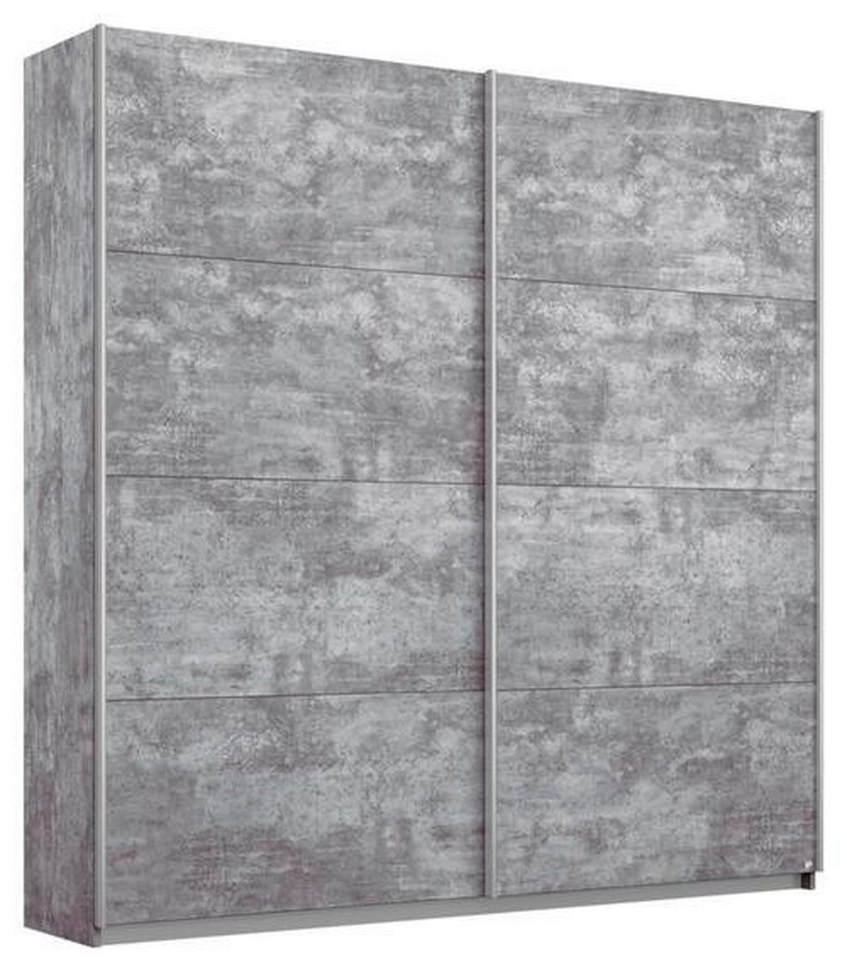 SCHWEBETÜRENSCHRANK  in Grau  - Alufarben/Grau, MODERN, Holzwerkstoff/Metall (181/210/62cm) - Rauch Möbel
