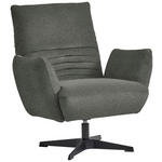 SESSEL in Teddystoff Grau  - Schwarz/Grau, Design, Textil/Metall (60/94/86cm) - Dieter Knoll