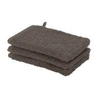 WASCHLAPPEN London Dunkelgrau 3-teilig  - Dunkelgrau, Basics, Textil (16/22cm) - Aquanova