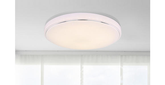 Led Deckenleuchte Lotta Ø 57,5 cm mit Farbwechsler - Weiß, MODERN, Kunststoff/Metall (57,5/8,5cm) - Luca Bessoni