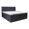 BOXSPRINGBETT 180/200 cm  in Anthrazit  - Anthrazit/Schwarz, Basics, Kunststoff/Textil (180/200cm) - Moderano