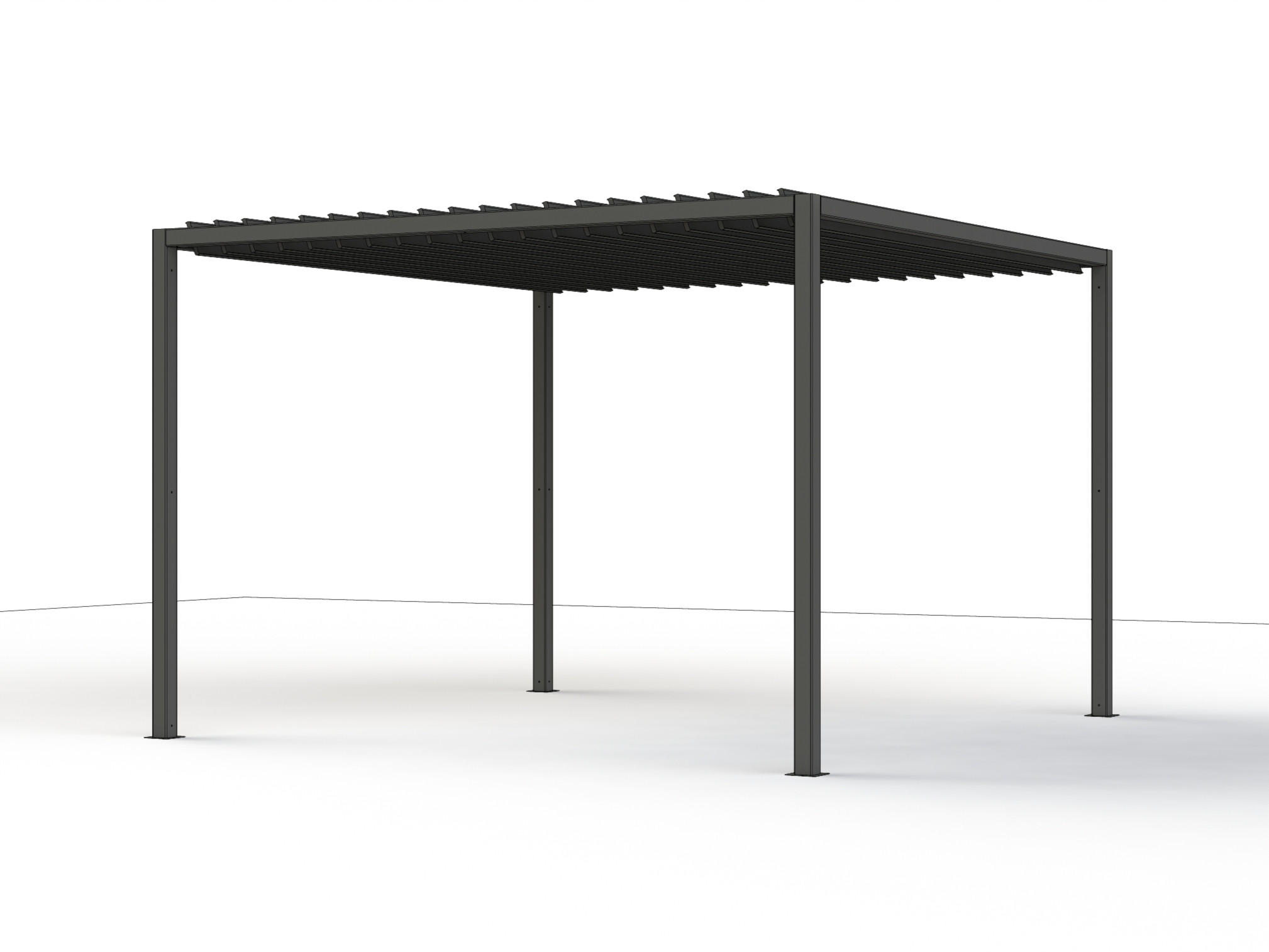 PAVILLON - BASIS VIVERA 315/217/315 cm Aluminium  - Anthrazit/Silberfarben, Basics, Metall (315/217/315cm) - Siena Garden