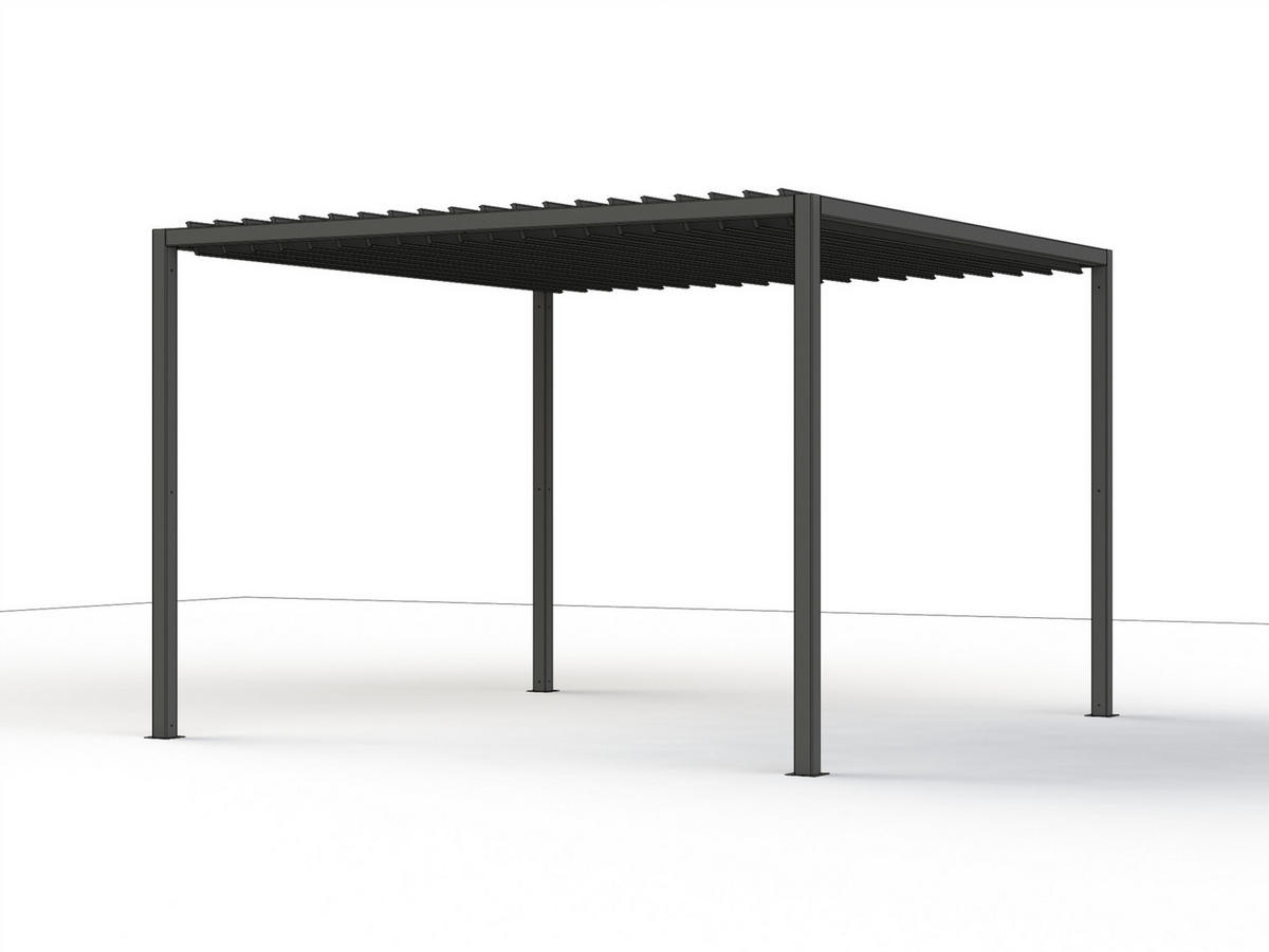 PAVILLON - BASIS VIVERA 315/217/315 cm Aluminium  - Anthrazit/Silberfarben, Basics, Metall (315/217/315cm) - Siena Garden